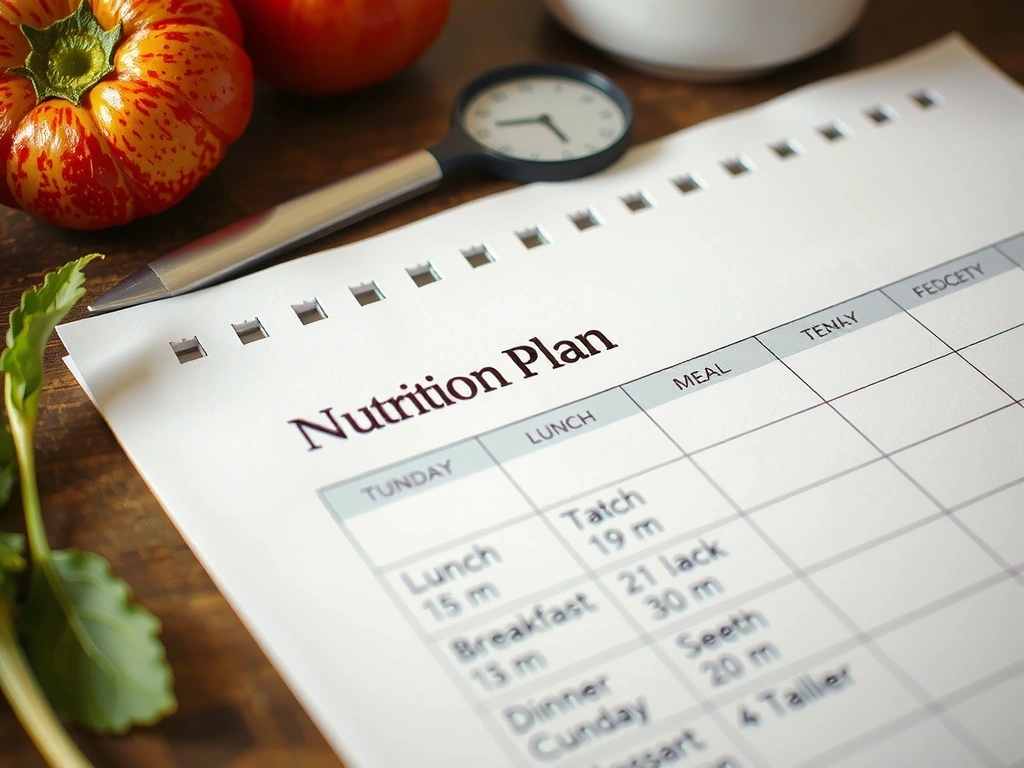 Tagesplan mit konkreten Mahlzeiten